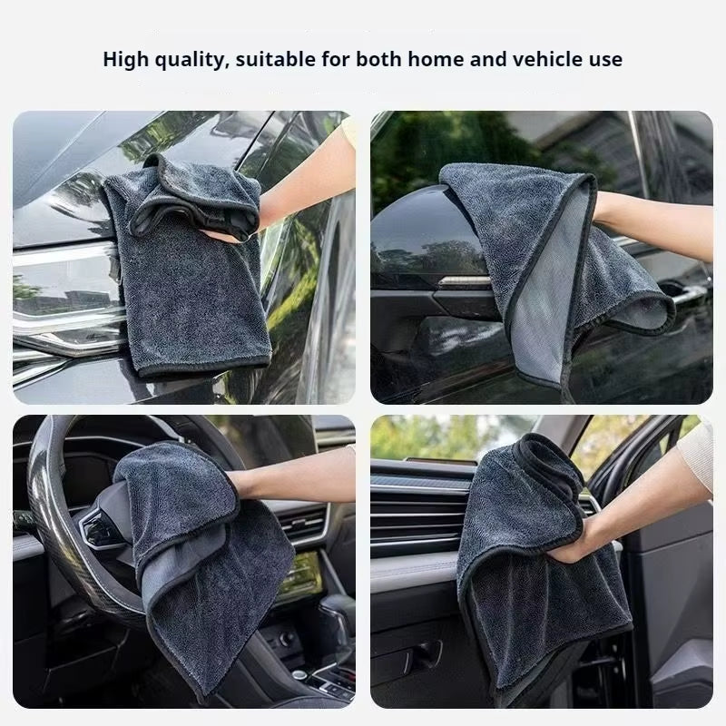 Ultra Absorbent Microfiber Cleaning Cloth Soft Durable Quick Dry Towel for Kitchen Bathroom Car Window and Glass Cleaning