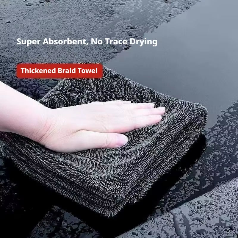 Ultra Absorbent Microfiber Cleaning Cloth Soft Durable Quick Dry Towel for Kitchen Bathroom Car Window and Glass Cleaning