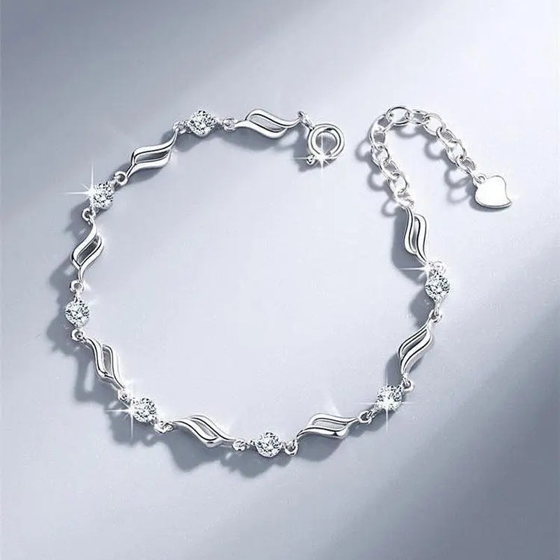 High Quality 925 Sterling Silver Fashion Multiple Styles Bracelet Chain for Women Fashion Wedding Party Beautiful Jewelry Gift